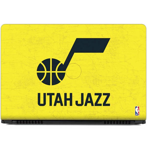 NBA Utah Jazz Yellow Texture Dell Inspiron Skin